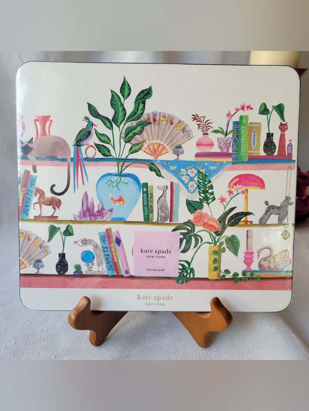 kate spade Illustrated Shelf Mouse Pad